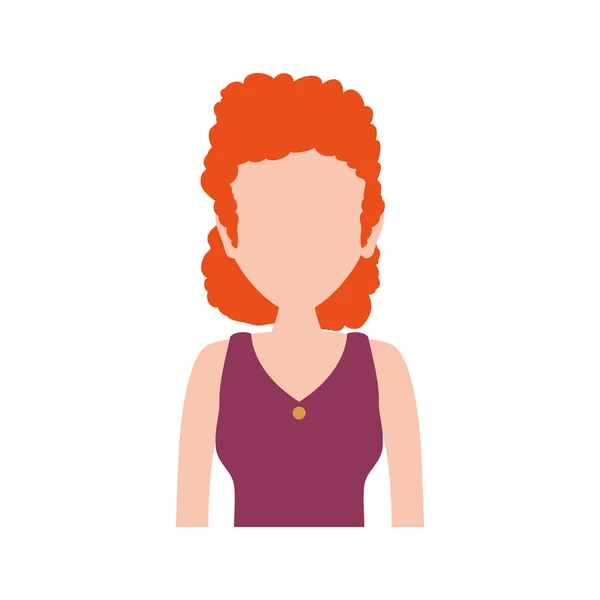 Femeie femeie avatar persoană oameni icoană. Vector grafic — Vector de stoc