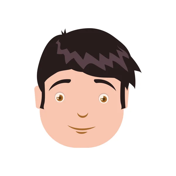 Boy male avatar person people icon. Vector graphic — Stock Vector