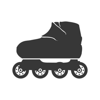 paten ayakkabı spor hobi idolü. Vektör grafiği