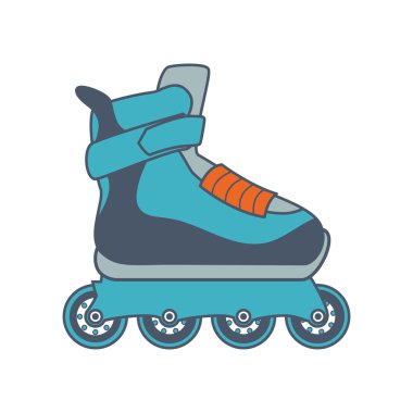 paten ayakkabı spor hobi idolü. Vektör grafiği