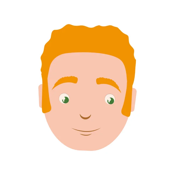 Man mannelijke avatar persoon mensen pictogram. Vectorafbeelding — Stockvector