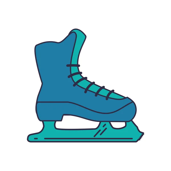 Zapato de skate deporte de invierno icono hobby. Gráfico vectorial — Vector de stock