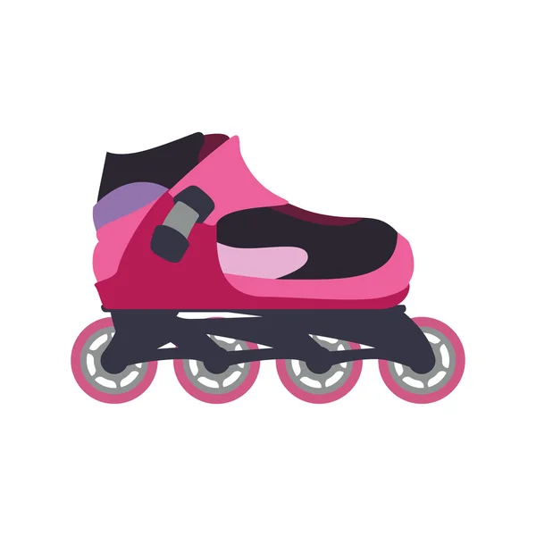 Roller skate sko sport hobby ikon. Vektorgrafik — Stock vektor