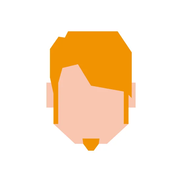 Ο άνθρωπος αρσενικό avatar πρόσωπο άνθρωποι εικονίδιο. Διανυσματικό γραφικό — Διανυσματικό Αρχείο