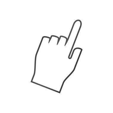 İşaretçi işaretçi web simge. Vektör grafiği