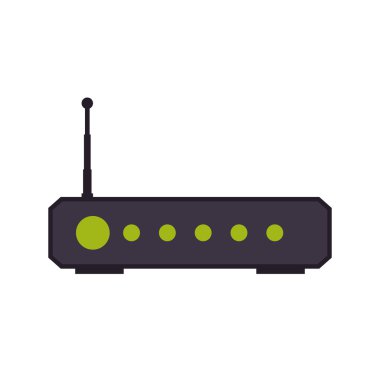 WiFi internet web teknoloji simgesi. Vektör grafiği