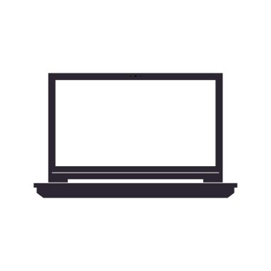 dizüstü aygıtı Aygıt teknoloji simgesi. Vektör grafiği