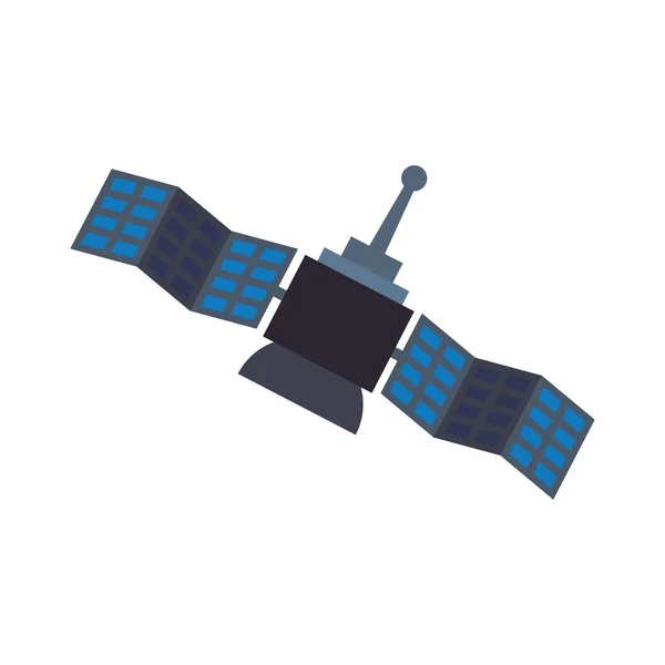 Satelliet antenne wetenschap pictogram. Vectorafbeelding — Stockvector