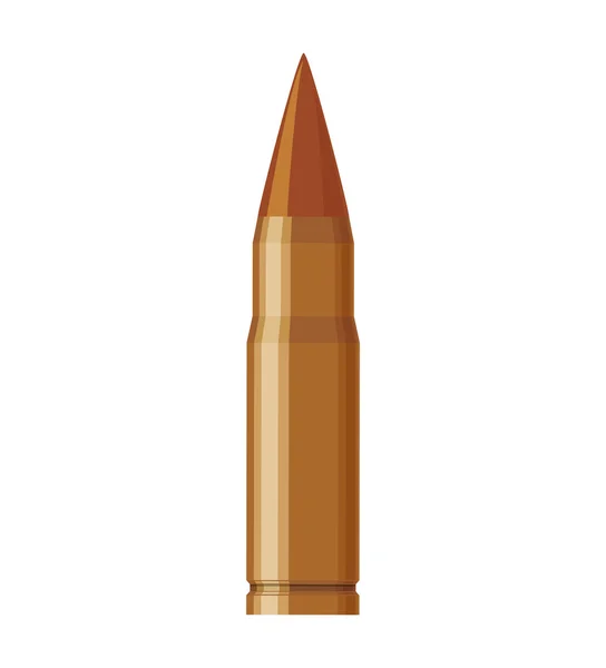 Bullet ikona wojskowych sił zbrojnych. Grafika wektorowa — Wektor stockowy