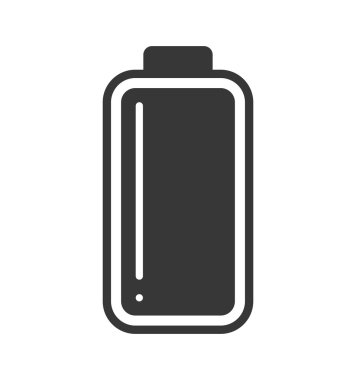 Pil enerji güç şarj simgesi. Vektör grafiği