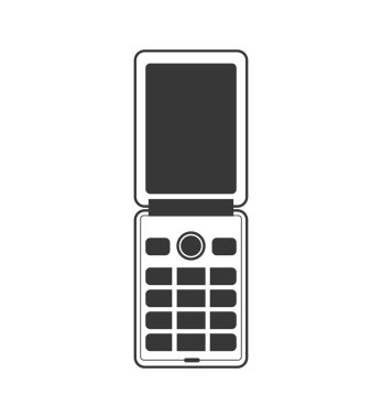 Mobil cep telefonu gadget iletişim simgesi.