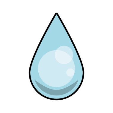 mavi su temiz simge bırakın. Vektör grafiği