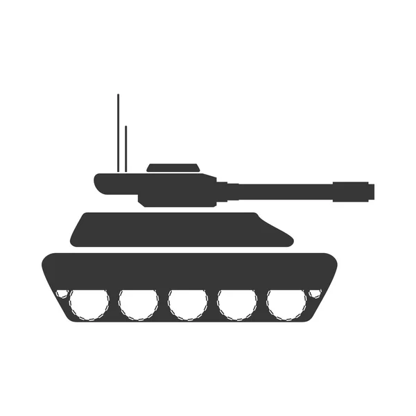 Tank væbnede styrker militær ikon. Vektorgrafik – Stock-vektor