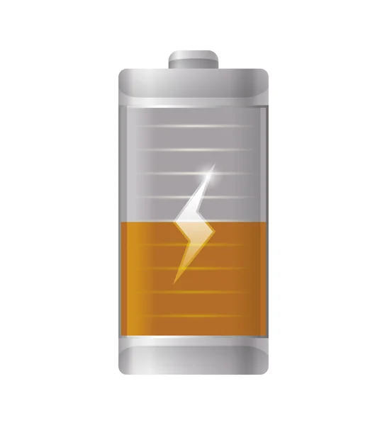 Icône de charge d'énergie de batterie. Graphique vectoriel — Image vectorielle