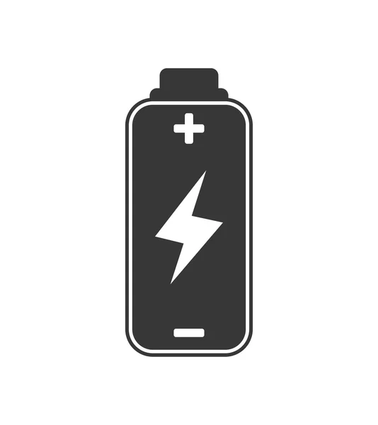 Battery energy power charge icon. Vector graphic — Stock Vector