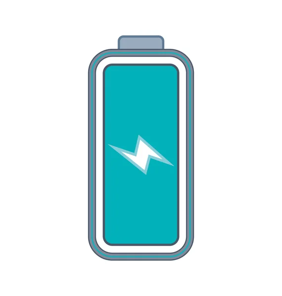 Icône de charge d'énergie de batterie. Graphique vectoriel — Image vectorielle