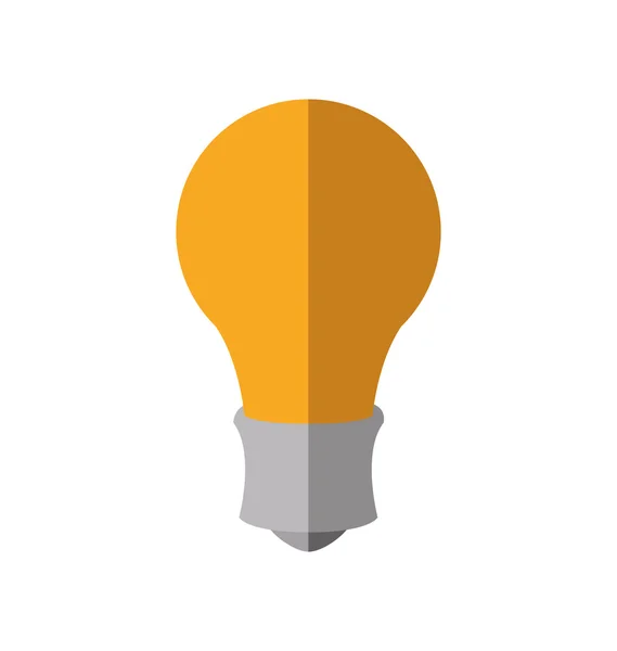 Villanykörte sárga energia energiagazdálkodás ikonjára. Vektorgrafikus — Stock Vector