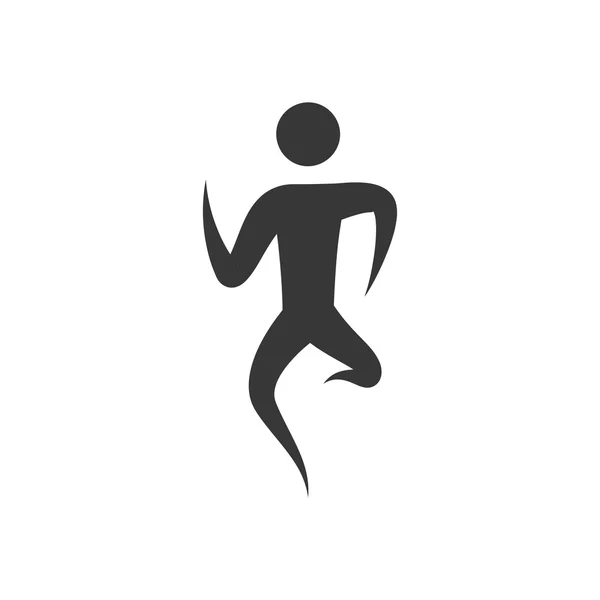 Pictogram actie sport fitness pictogram verplaatsen Vectorafbeelding — Stockvector