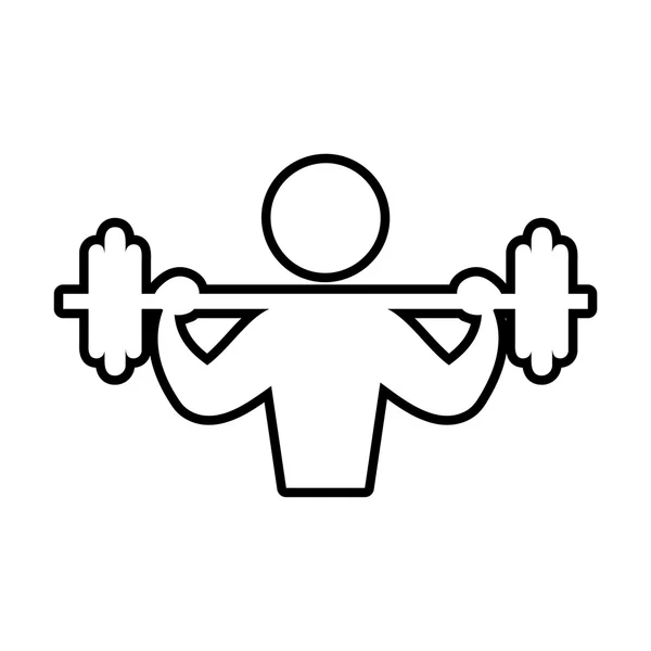 Pictogram actie sport fitness pictogram verplaatsen Vectorafbeelding — Stockvector