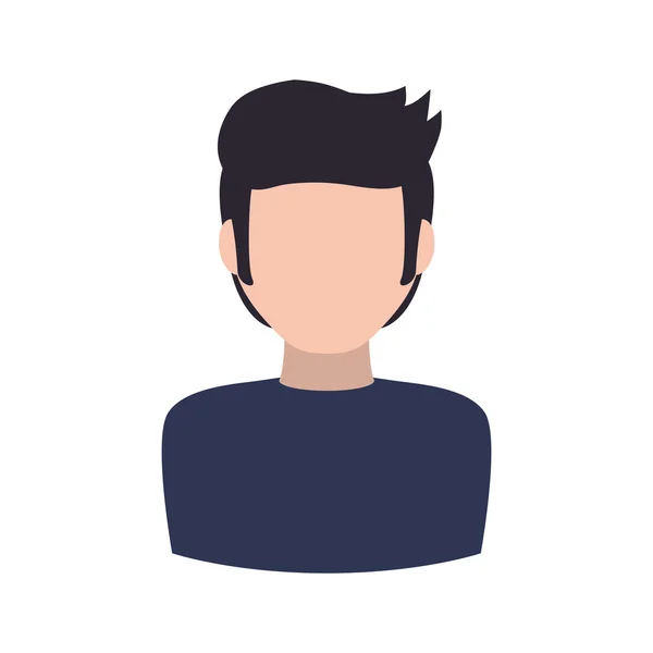 Hombre hombre avatar persona icono de la gente. Gráfico vectorial — Vector de stock