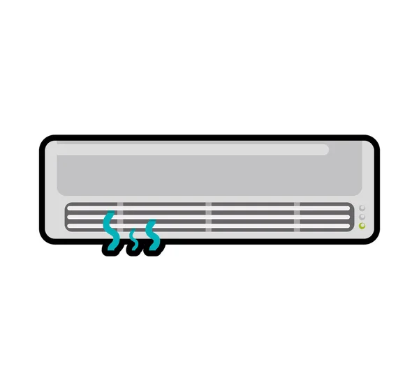 Ventilateur ventilateur machine icône d'alimentation. Graphique vectoriel — Image vectorielle