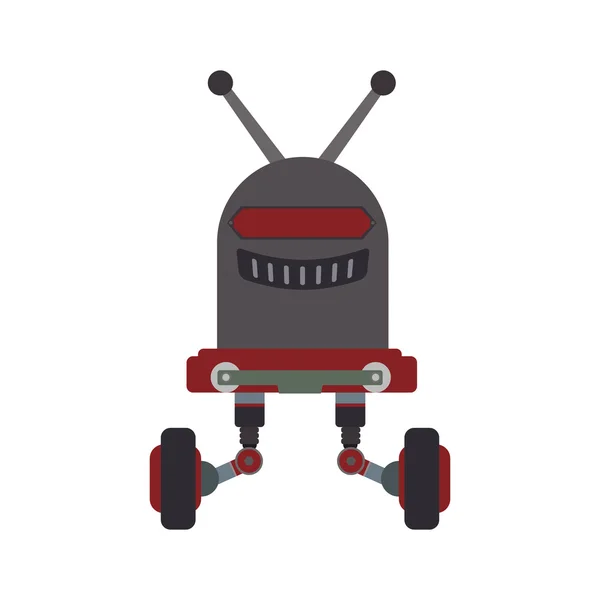 Ρομπότ android εικονίδιο τεχνολογία καρτούν. Διανυσματικό γραφικό — Διανυσματικό Αρχείο