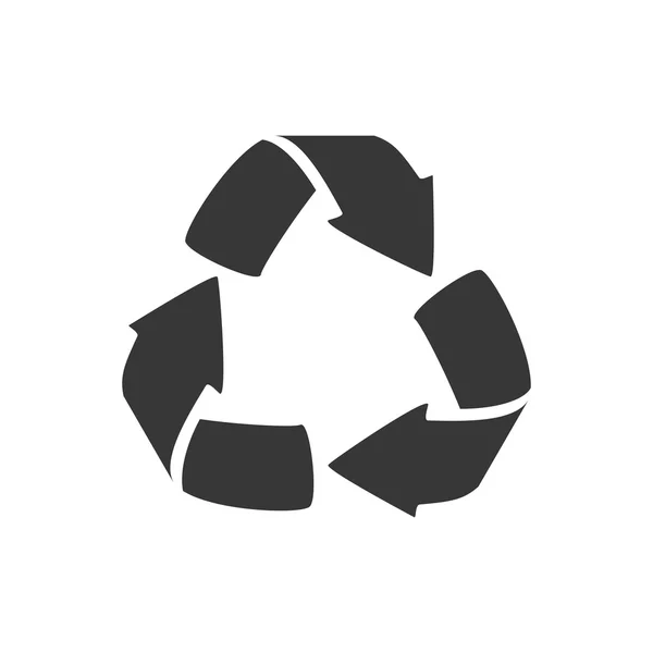 Pfeil recyceln Öko-Bio-Symbol. Vektorgrafik — Stockvektor