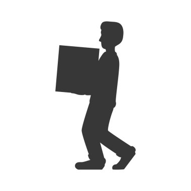 teslimatçı nakliye lojistik simge paketi. Vektör grafiği