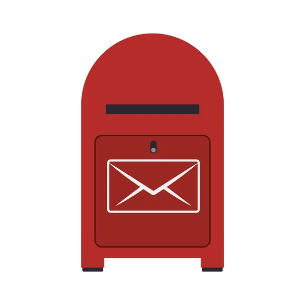 Envelope entrega recipiente envio logístico ícone de segurança. Vec —  Vetores de Stock