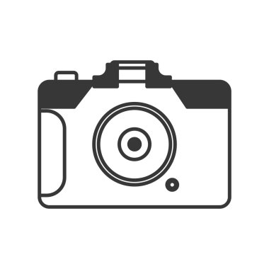 kamera odak gadget teknoloji simgesi. Vektör grafiği