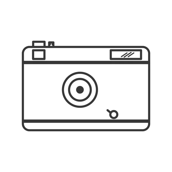 Icono de la tecnología de gadget de enfoque de cámara. Gráfico vectorial — Vector de stock