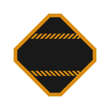 yol işareti uyarı inşaat simgesi banner. Vektör grafiği