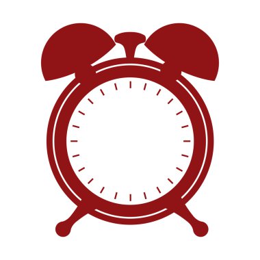 Daire zaman geleneksel simgesi saat uyan. Vektör grafiği