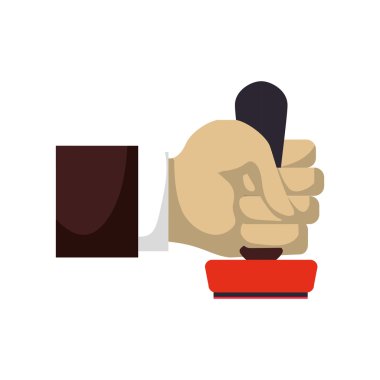 ofis makine etiket antik kutsal kişilerin resmi mühür. Vektör grafiği