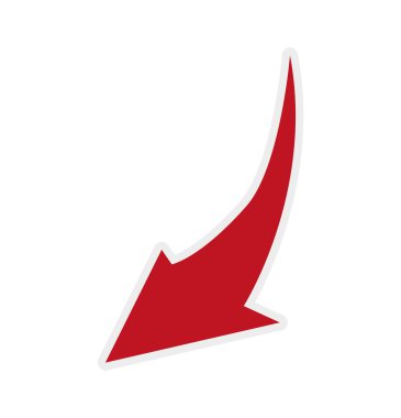 ok yönünü Infographic simgesi. Vektör grafiği