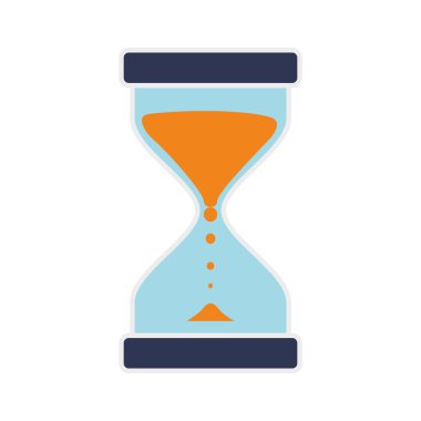 kum saati saat antika eski ölçü birimi simgesini. Vektör grafiği