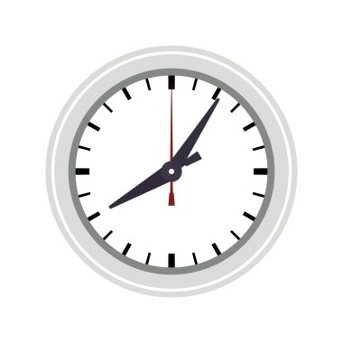 Saat daire zaman geleneksel simgesi. Vektör grafiği