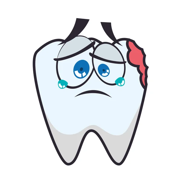 Cuidado dental salud icono de higiene dental. Gráfico vectorial — Vector de stock