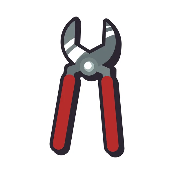 Pliers tool repair construction industrial icon. Vector graphic — Stock Vector