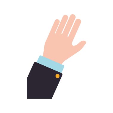 parmak insan el jest simgesi. Vektör grafiği