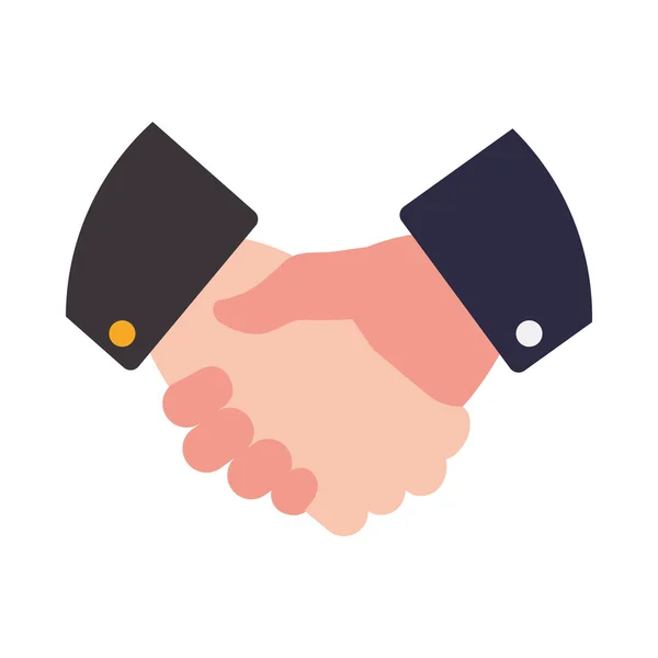 Deal hand Shake gebaar Business pictogram. Vectorafbeelding — Stockvector