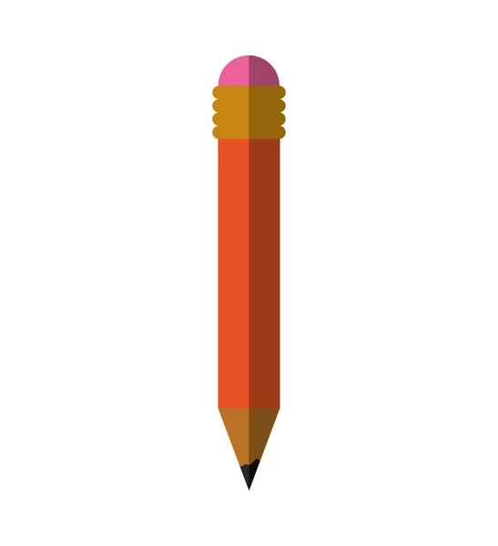 Lápis instrumento desenhar escrever ícone. Gráfico vetorial — Vetor de Stock