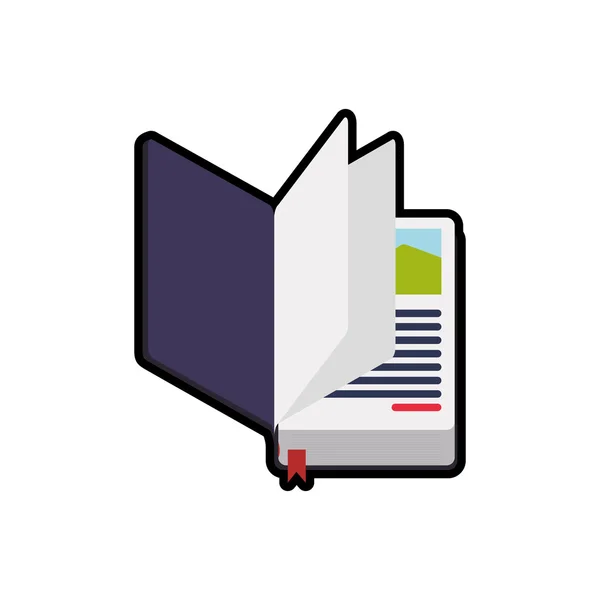 Book traditional reading lerning icon. Vector graphic — Stock Vector