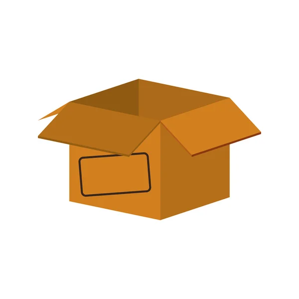 Box package delivery shipping icon. Vector graphic — Stock Vector