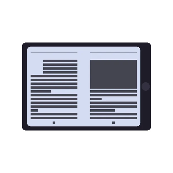 Ebook tablette internet web lerning icône. Graphique vectoriel — Image vectorielle