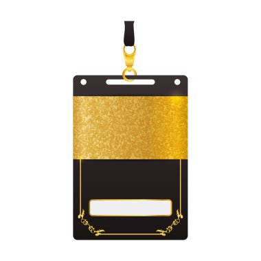 vip kart özel bilet simgesi geçmek. Vektör grafiği