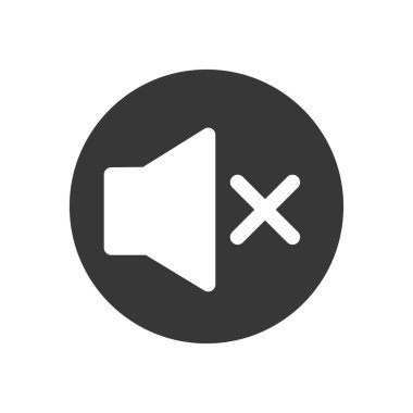 volumen ses siluet öğesi simgesi. Vektör grafiği