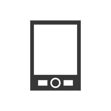 smartphone cep telefonu mobil teknoloji simgesi. Vektör grafiği