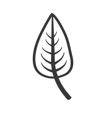 yaprak Bahçe Dekorasyon çiçek simgesi. Vektör grafiği