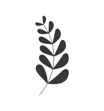 yaprak Bahçe Dekorasyon çiçek simgesi. Vektör grafiği